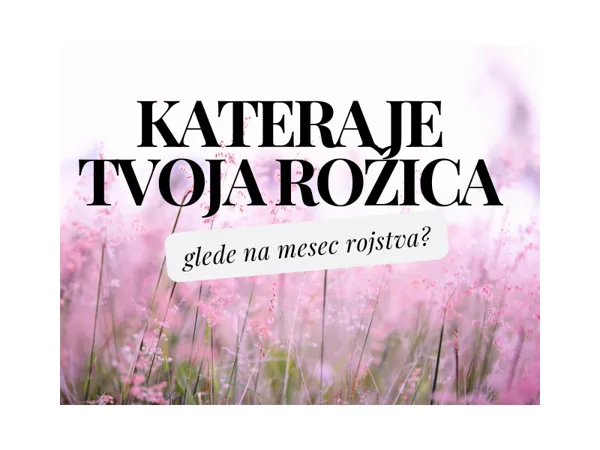 Katera je tvoja rožica glede na mesec rojstva?